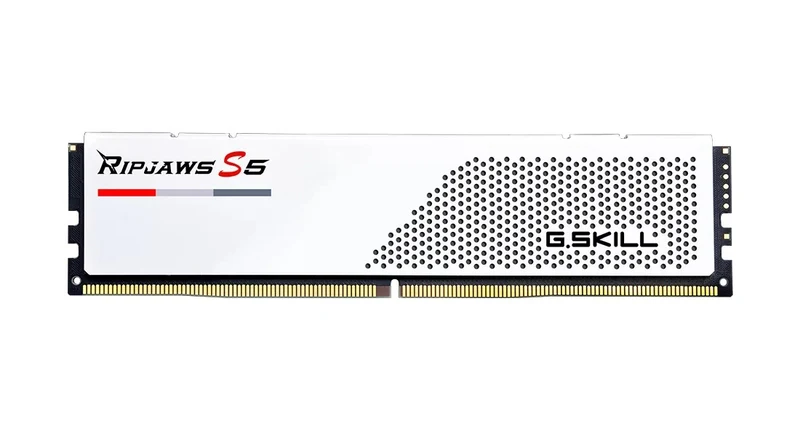 G.Skill Ripjaws S5 32GB (2X16GB) DDR5 5600MHZ CL36-36-36-89 1.20V Intel XMP Desktop Memory (Matte White) (F5-5600J3636C16GX2-RS5W)