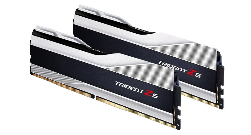 G.Skill Trident Z5 32GB (2X16GB) DDR5 Intel XMP 5600MHZ CL36-36-36-89 1.20V Desktop Memory (Silver) (F5-5600J3636C16GX2-TZ5S)