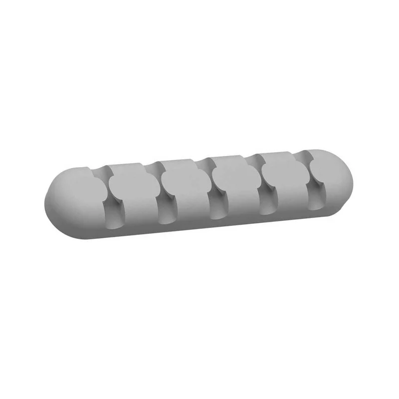 Orico CBS5 5-Slots Soft Silicone Self-Adhesive Desk Cable Manager (Grey)