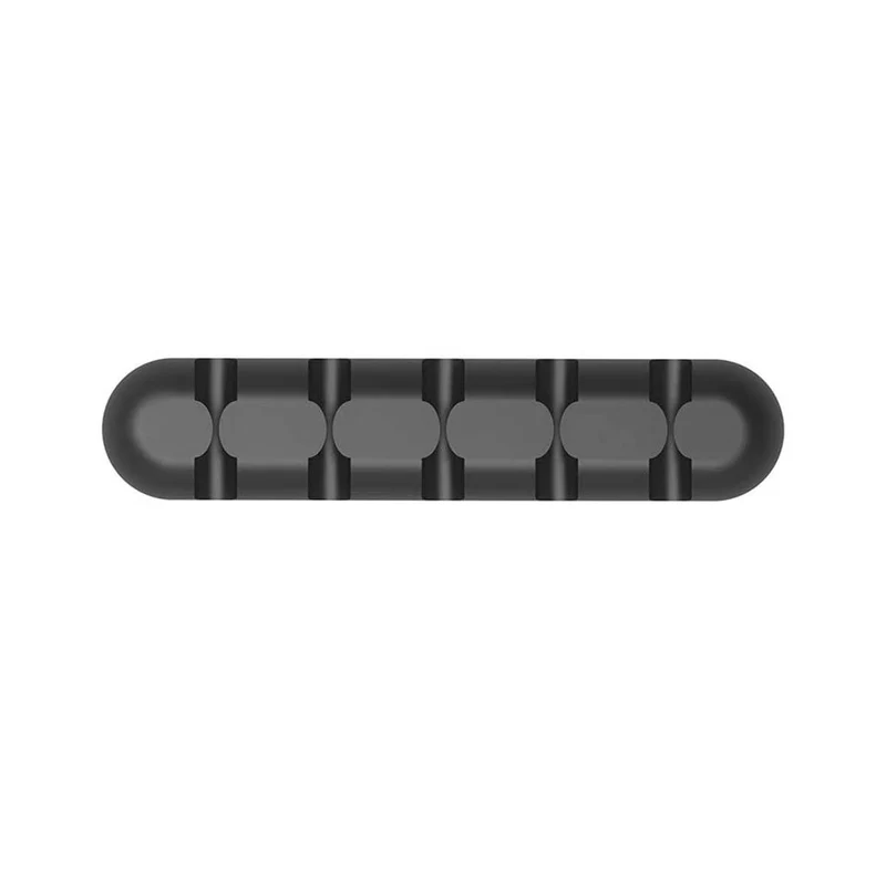 Orico CBS5 5-Slots Soft Silicone Self-Adhesive Desk Cable Manager (Black)