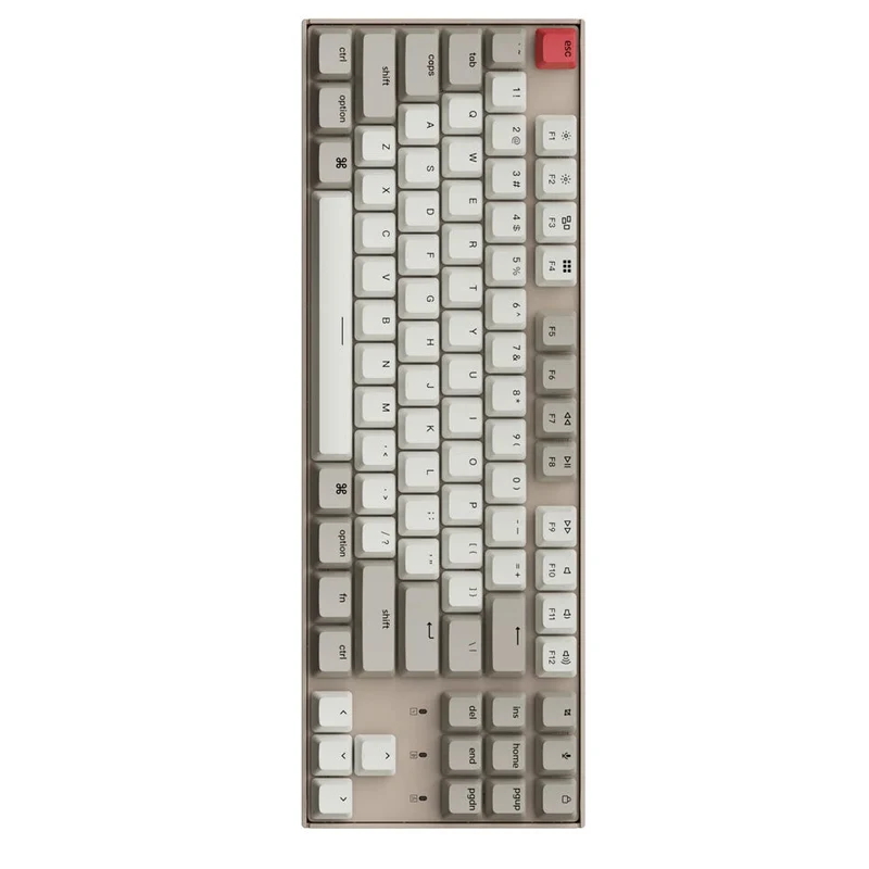 Keychron K8 Non-Backlight Hot-Swappable Tenkeyless Wireless Mechanical Keyboard (Red Switch) (K8K1)