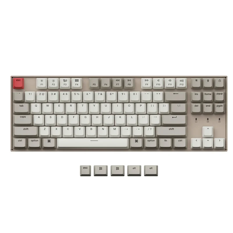 Keychron K8 Non-Backlight Hot-Swappable Tenkeyless Wireless Mechanical Keyboard (Brown Switch) (K8K3)