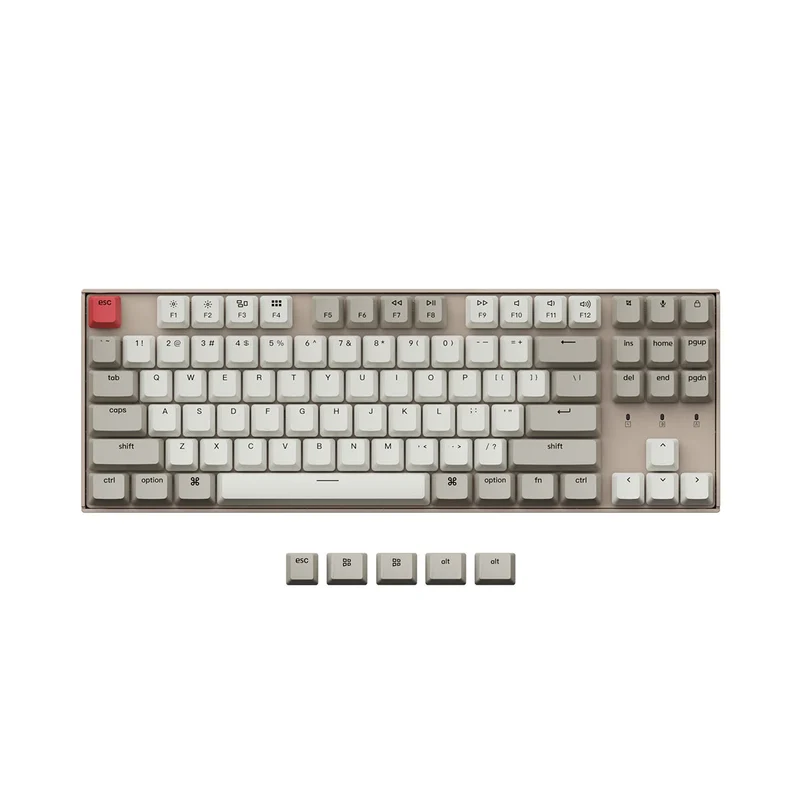 Keychron K8 Non-Backlight Hot-Swappable Tenkeyless Wireless Mechanical Keyboard (Blue Switch) (K8K2)
