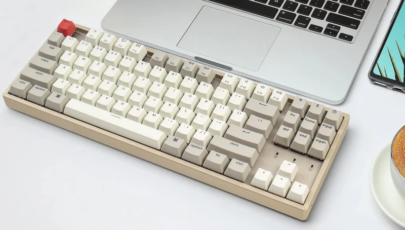 Keychron K8 Non-Backlight Hot-Swappable Tenkeyless Wireless Mechanical Keyboard (Blue Switch) (K8K2)