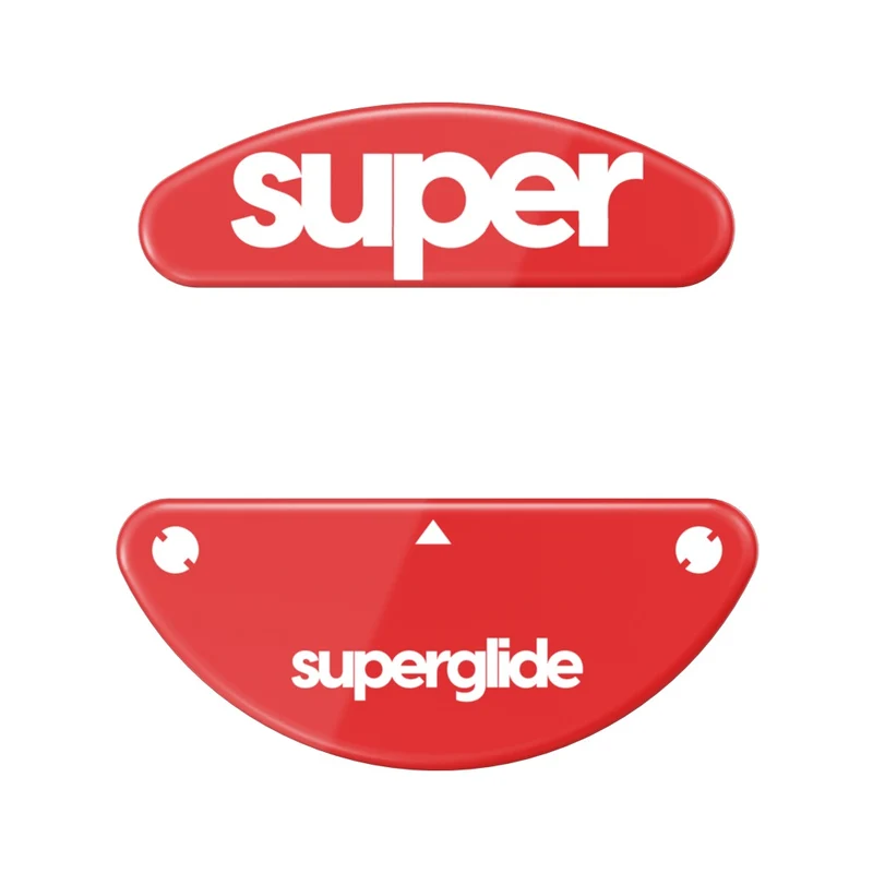 Pulsar Superglide 2 Glass Skates For Steelseries Aerox 3 / Aerox 9 Wireless (Red) (S39SGR2)