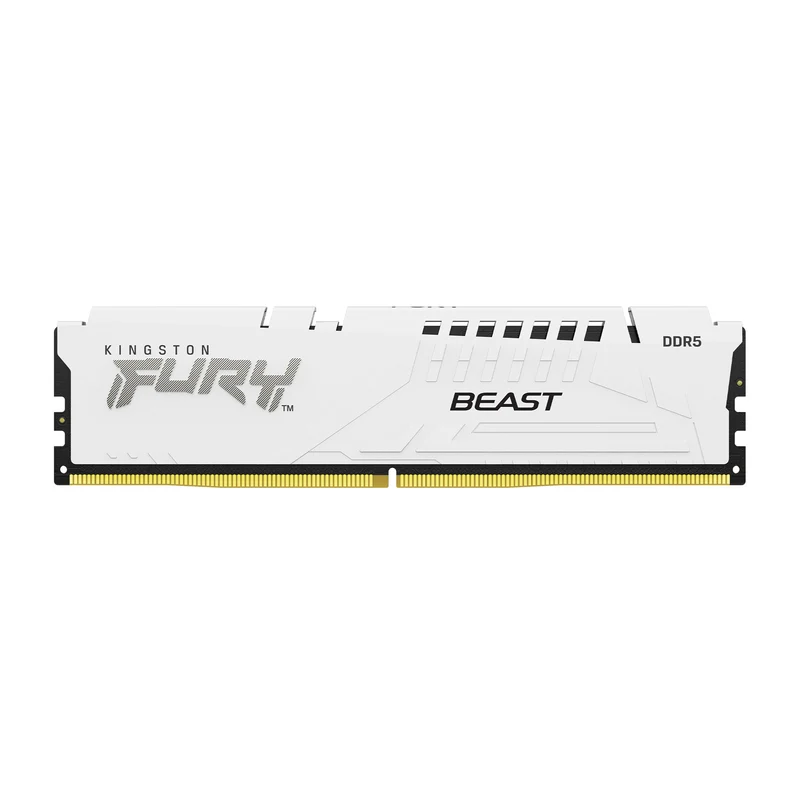Kingston Fury Beast 64GB (2X32GB) DDR5 Expo 6000MT/S CL36 Memory (White) (KF560C36BWEK2-64)