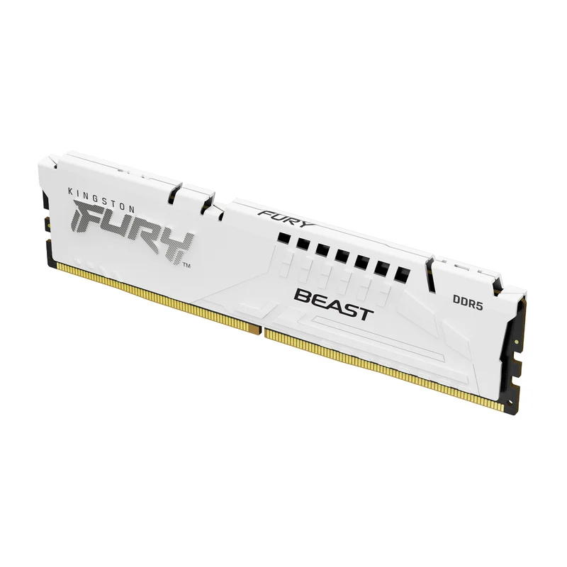 Kingston Fury Beast 32GB (1X32GB) DDR5 Expo 6000MT/S CL36 Memory (White) (KF560C36BWE-32)