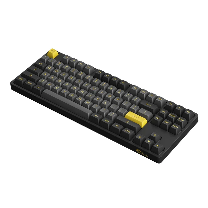 Akko Black & Gold 5087B Plus RGB Hot-Swappable Mechanical Keyboard (Akko CS Silver)