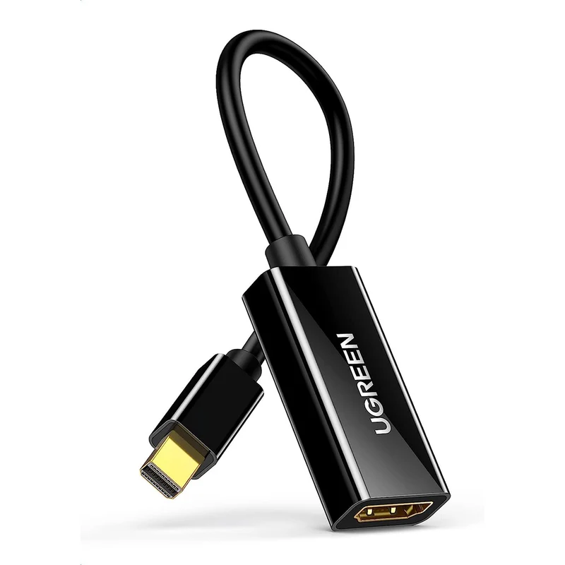 UGreen Mini DP To HDMI Female Converter 1080P - 25CM (Black) (MD112/10461)