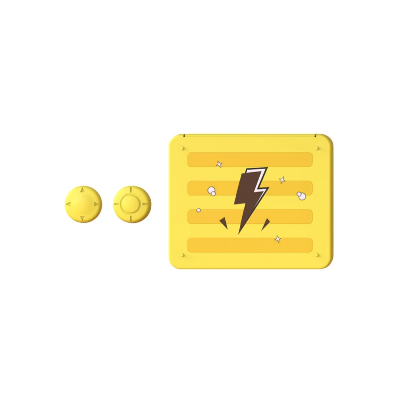 Dobe Game Card Storage + JoyCon Silicon Thumb Grips for Switch/ Switch OLED (Yellow) HNS-005