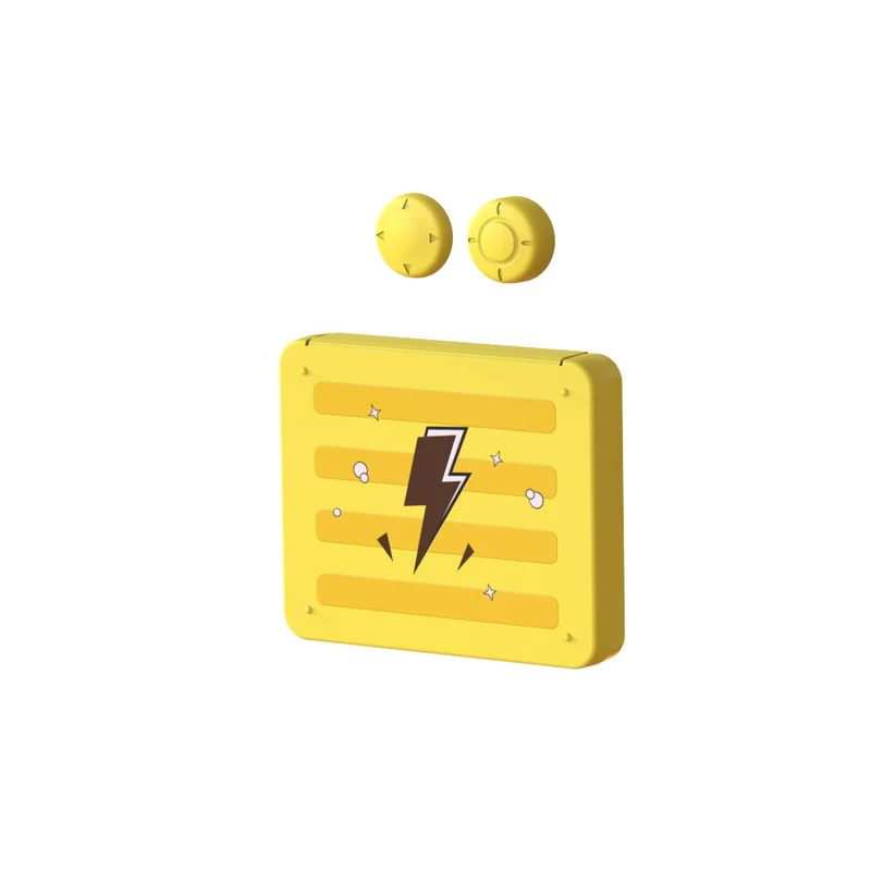 Dobe Game Card Storage + JoyCon Silicon Thumb Grips for Switch/ Switch OLED (Yellow) HNS-005