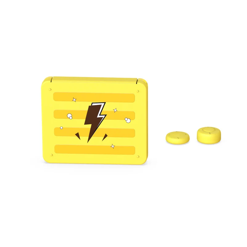 Dobe Game Card Storage + JoyCon Silicon Thumb Grips for Switch/ Switch OLED (Yellow) HNS-005