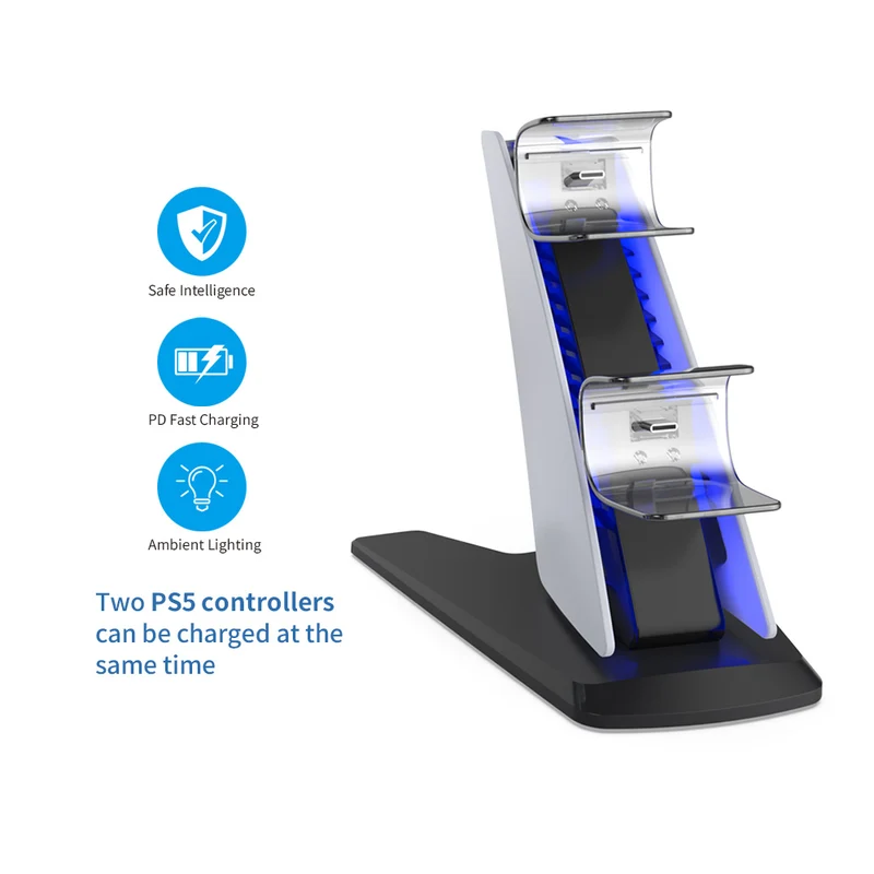 Dobe Dual Charging Dock for PS5 Dualsense Controllers TP5-0585S