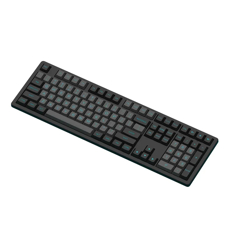 Akko MX108 Business Wireless Keyboard & Mouse Combo (Black & Cyan)