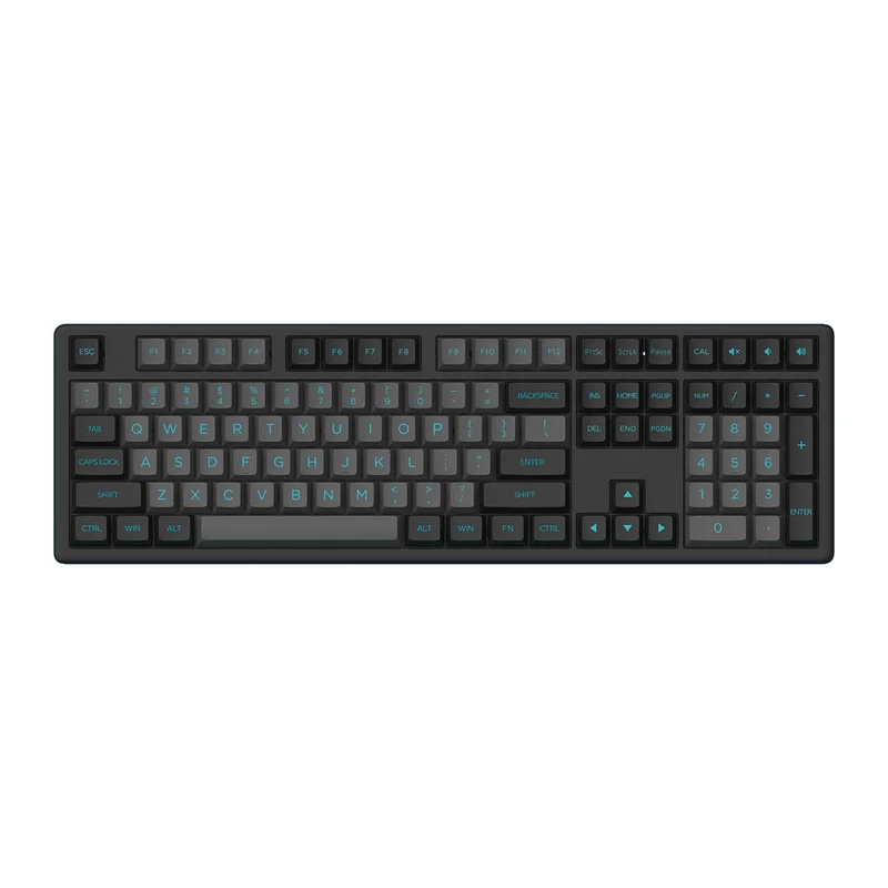 Akko MX108 Business Wireless Keyboard & Mouse Combo (Black & Cyan)