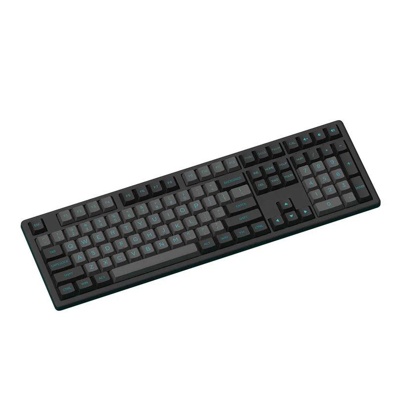 Akko MX108 Business Wireless Keyboard & Mouse Combo (Black & Cyan)