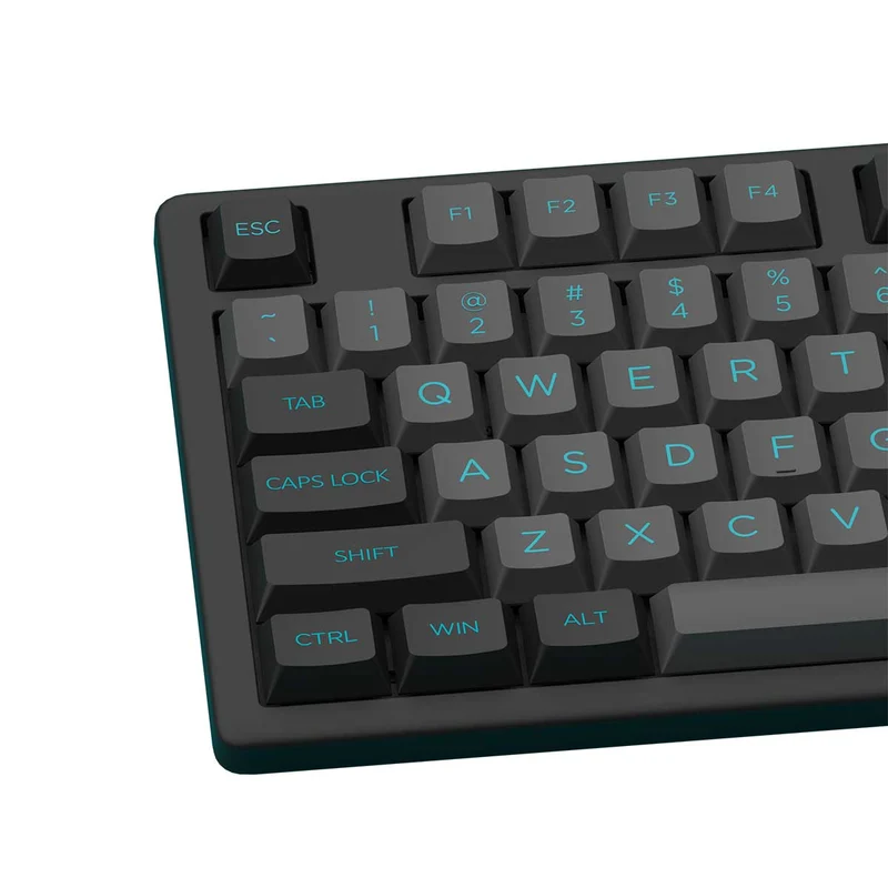Akko MX108 Business Wireless Keyboard & Mouse Combo (Black & Cyan)