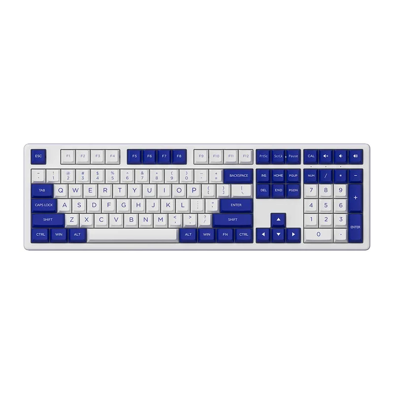 Akko MX108 Business Wireless Keyboard & Mouse Combo (Blue & White)