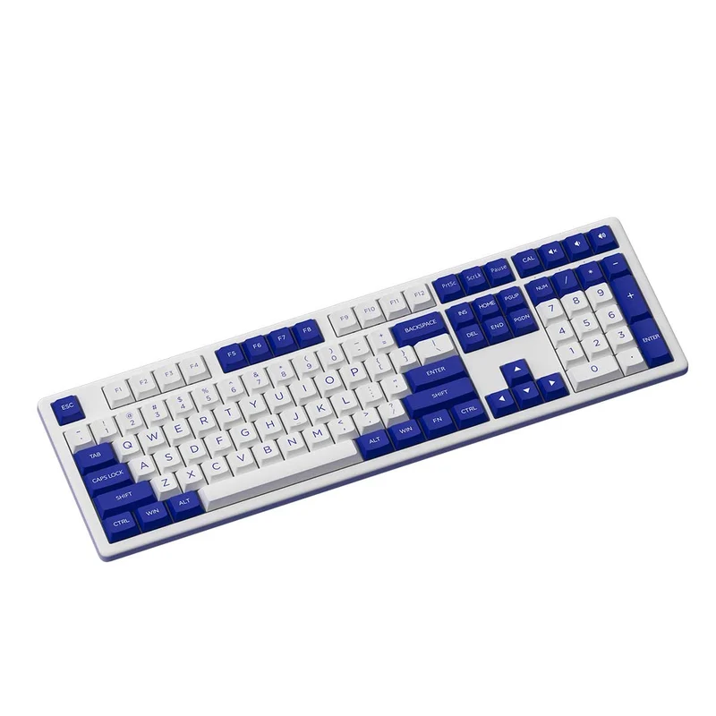 Akko MX108 Business Wireless Keyboard & Mouse Combo (Blue & White)