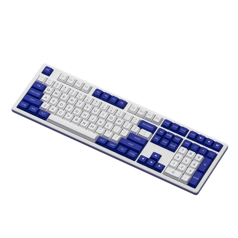 Akko MX108 Business Wireless Keyboard & Mouse Combo (Blue & White)
