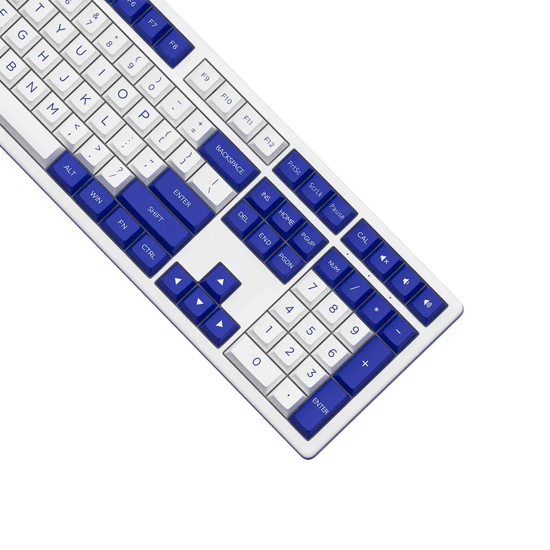 Akko MX108 Business Wireless Keyboard & Mouse Combo (Blue & White)