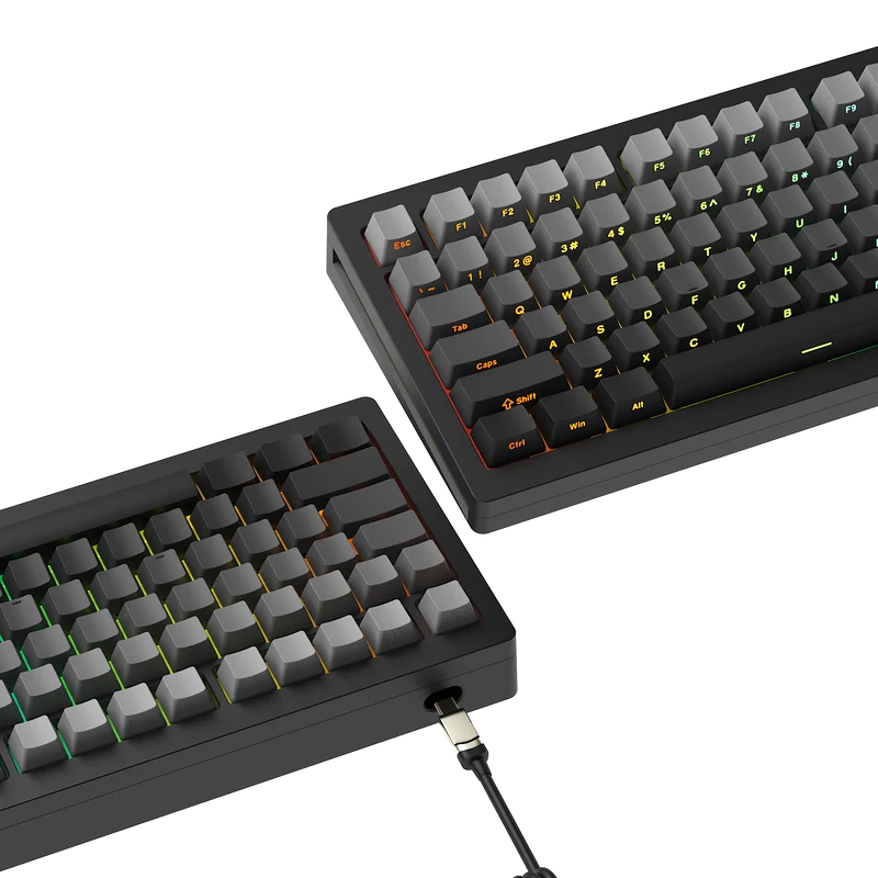 Monsgeek M1W Multi-Mode RGB Hot-Swappable Mechanical Keyboard (Akko V3 Piano Pro)