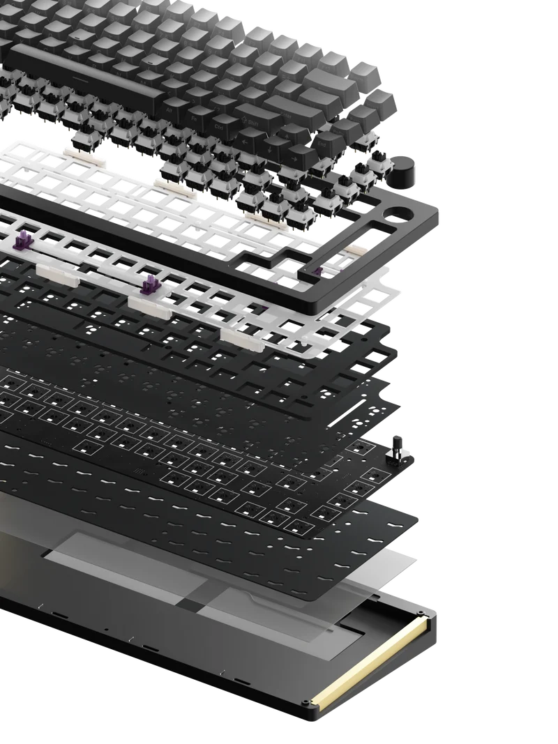 Monsgeek M1W Multi-Mode RGB Hot-Swappable Mechanical Keyboard (Akko V3 Piano Pro)