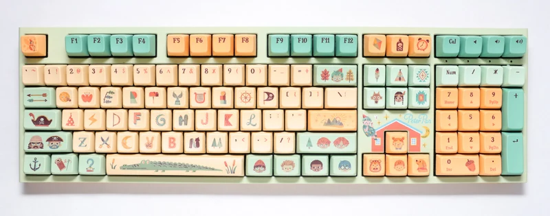 Ducky X Dimanche One 2 Pro Peter Pan Neverland Limited Edition Mechanical Keyboard (Varmilo EC Iris V2 Switch) (DKON2208S-JTWPHZZW2)