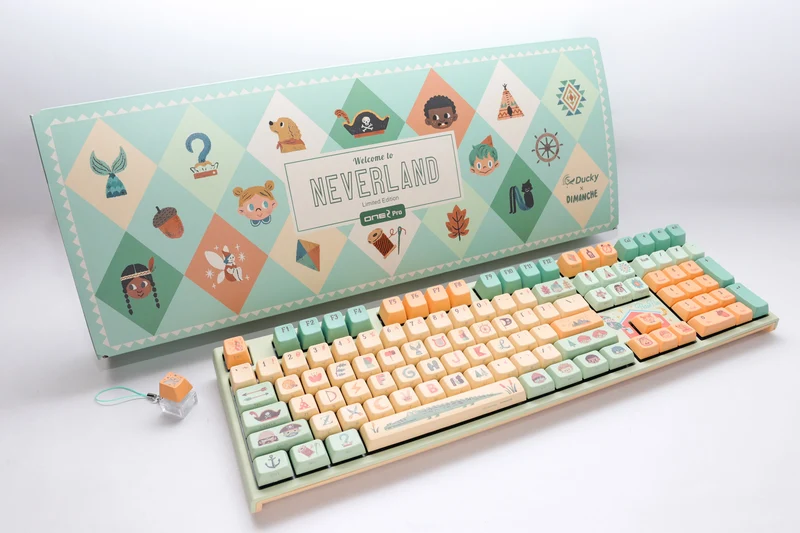 Ducky X Dimanche One 2 Pro Peter Pan Neverland Limited Edition Mechanical Keyboard (Varmilo EC Iris V2 Switch) (DKON2208S-JTWPHZZW2)