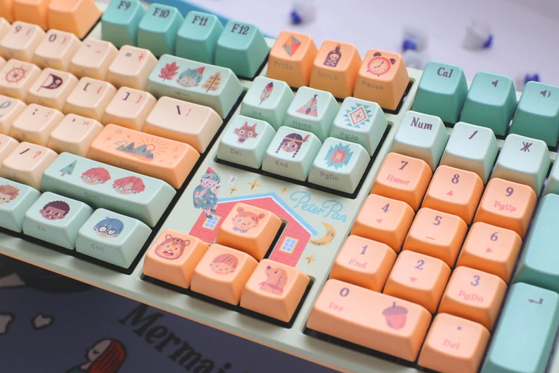 Ducky X Dimanche One 2 Pro Peter Pan Neverland Limited Edition Mechanical Keyboard (Varmilo EC Iris V2 Switch) (DKON2208S-JTWPHZZW2)