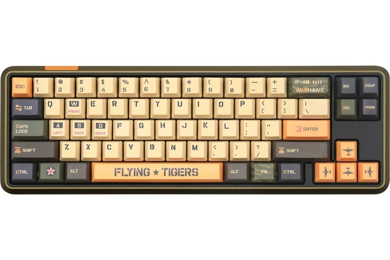 Ducky X Varmilo Miya Pro 68 Flying Tiger Wired Mechanical Keyboard (Cherry MX Brown) (A17A036A2A0A01A032)