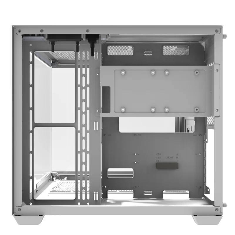 Darkflash C285P Tempered Glass Side Panel Dual Chamber ATX PC Case (White)
