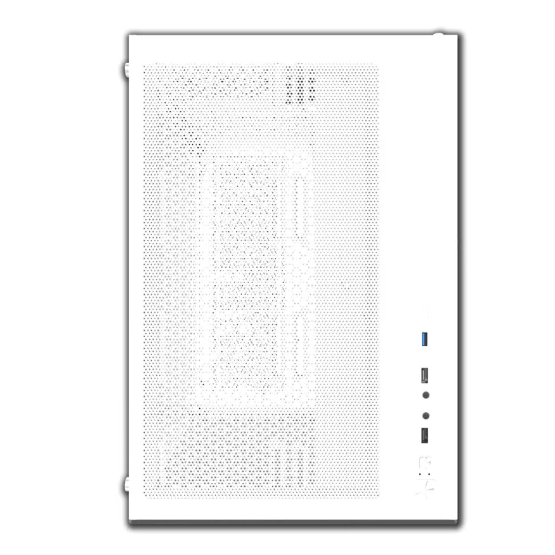 Darkflash C285P Tempered Glass Side Panel Dual Chamber ATX PC Case (White)