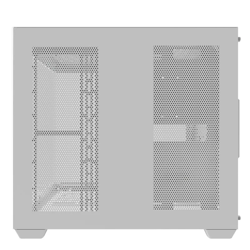 Darkflash C285P Tempered Glass Side Panel Dual Chamber ATX PC Case (White)