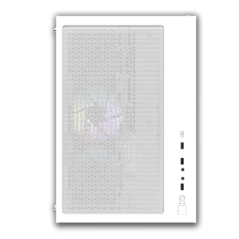 Darkflash C285P Tempered Glass Side Panel Dual Chamber ATX PC Case (White)