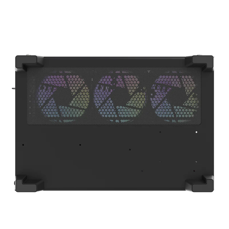Darkflash C285P Tempered Glass Side Panel Dual Chamber ATX PC Case (Black)