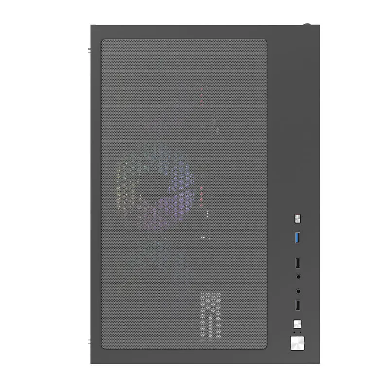 Darkflash C285P Tempered Glass Side Panel Dual Chamber ATX PC Case (Black)