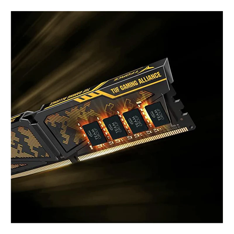 Teamgroup T-Force Vulcan TUF Gaming Alliance 32GB Kit (2X16GB) DDR4 3600MHZ CL18-22-22-42 1.35V Memory (TLTYD432G3600HC18JDC01)
