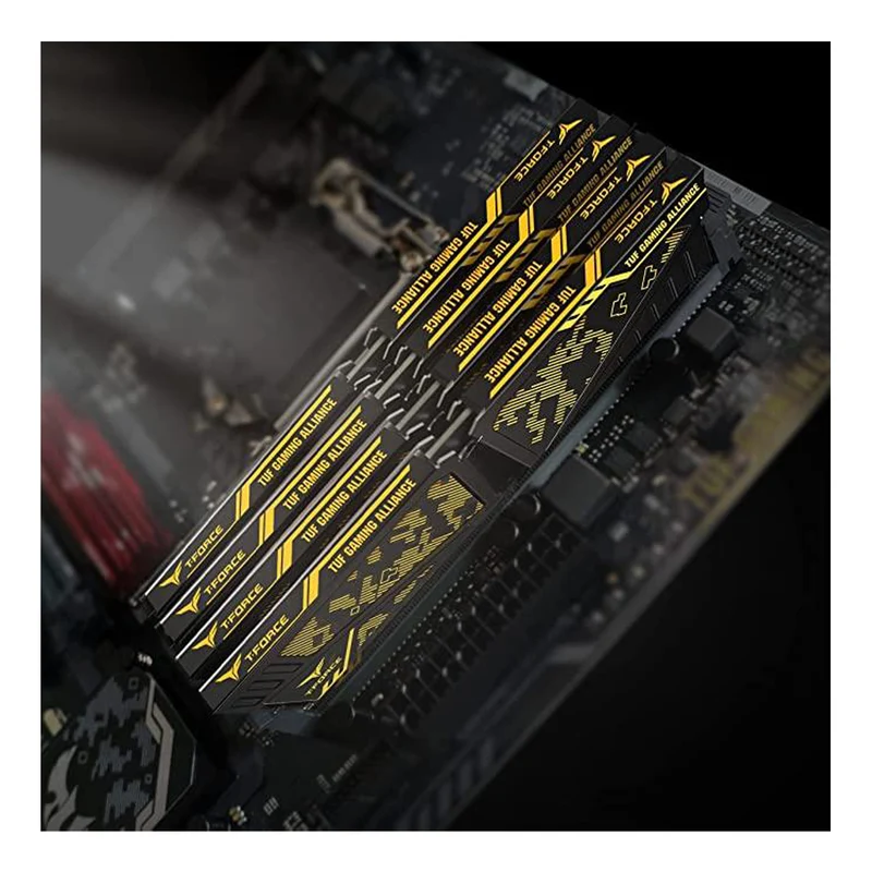 Teamgroup T-Force Vulcan TUF Gaming Alliance 32GB Kit (2X16GB) DDR4 3600MHZ CL18-22-22-42 1.35V Memory (TLTYD432G3600HC18JDC01)