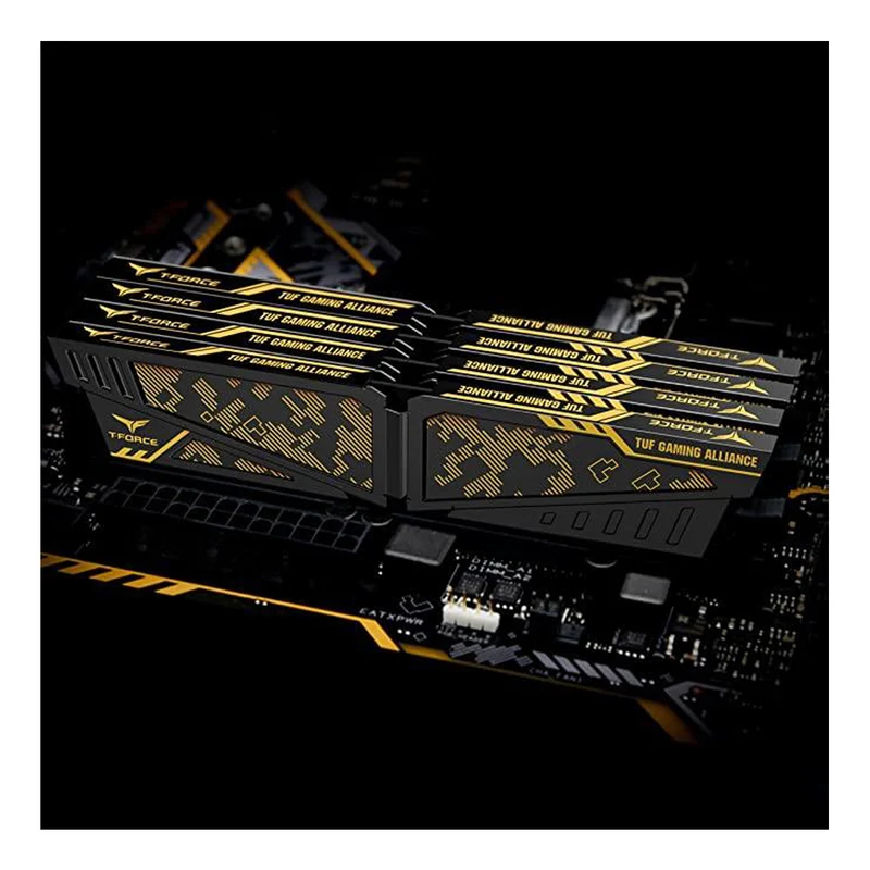 Teamgroup T-Force Vulcan TUF Gaming Alliance 32GB Kit (2X16GB) DDR4 3600MHZ CL18-22-22-42 1.35V Memory (TLTYD432G3600HC18JDC01)