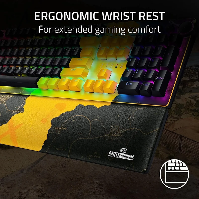 Razer Huntsman V2 Optical Gaming Keyboard (PUBG Battlegrounds Edition) (Linear Optical Red Switch)