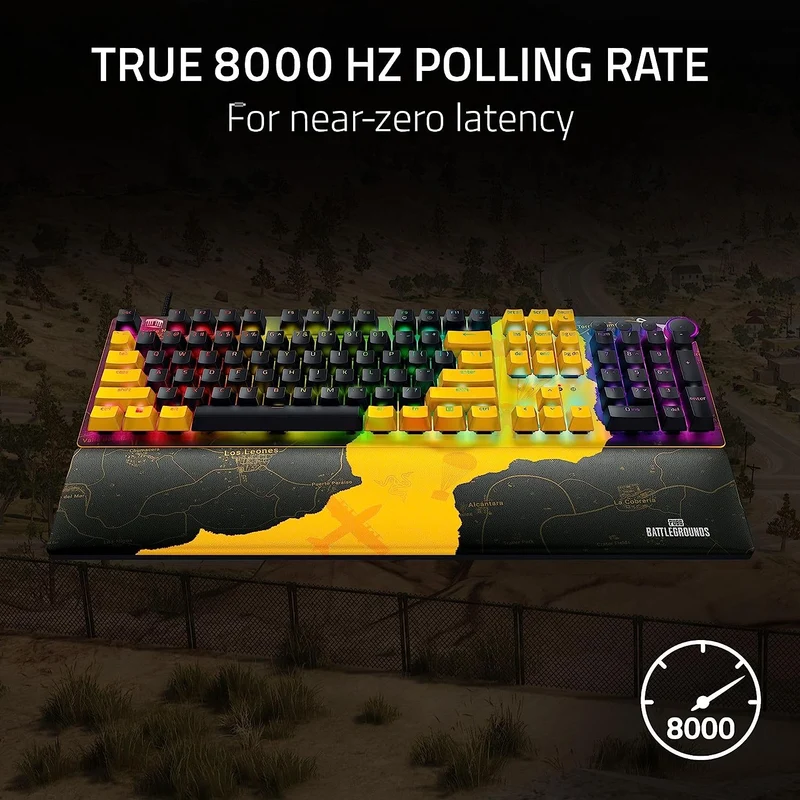 Razer Huntsman V2 Optical Gaming Keyboard (PUBG Battlegrounds Edition) (Linear Optical Red Switch)