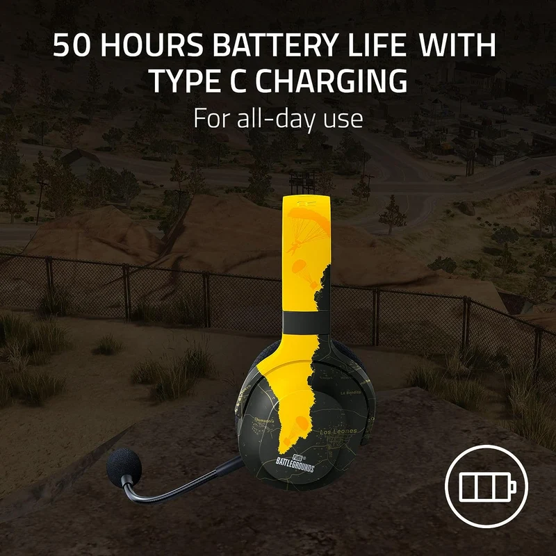 Razer Barracuda X (2022) Wireless Multi-Platform Gaming & Mobile Headset (PUBG Battlegrounds Edition)