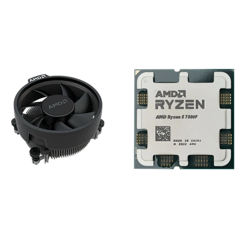 AMD Ryzen 5 7500F 6 Cores 12 Threads 3.9GHz 65W AM5 CPU With Fan