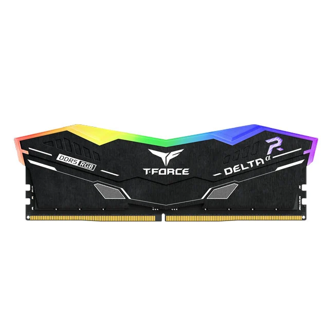 Teamgroup T-Force Delta A RGB 32GB (2x16GB) DDR5 AMD Expo 6000MHz CL38-38-38-78 1.25V Gaming Desktop Memory (Black) (FF7D532G6000HC38ADC01)