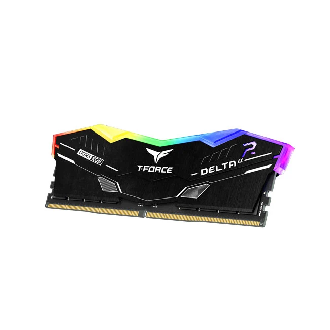 Teamgroup T-Force Delta A RGB 32GB (2x16GB) DDR5 AMD Expo 6000MHz CL38-38-38-78 1.25V Gaming Desktop Memory (Black) (FF7D532G6000HC38ADC01)