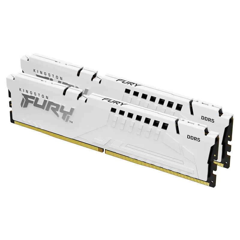 Kingston Fury Beast 32GB (2X16GB) DDR5 Expo 5600MT/S CL36 Memory (White) (KF556C36BWEK2-32)
