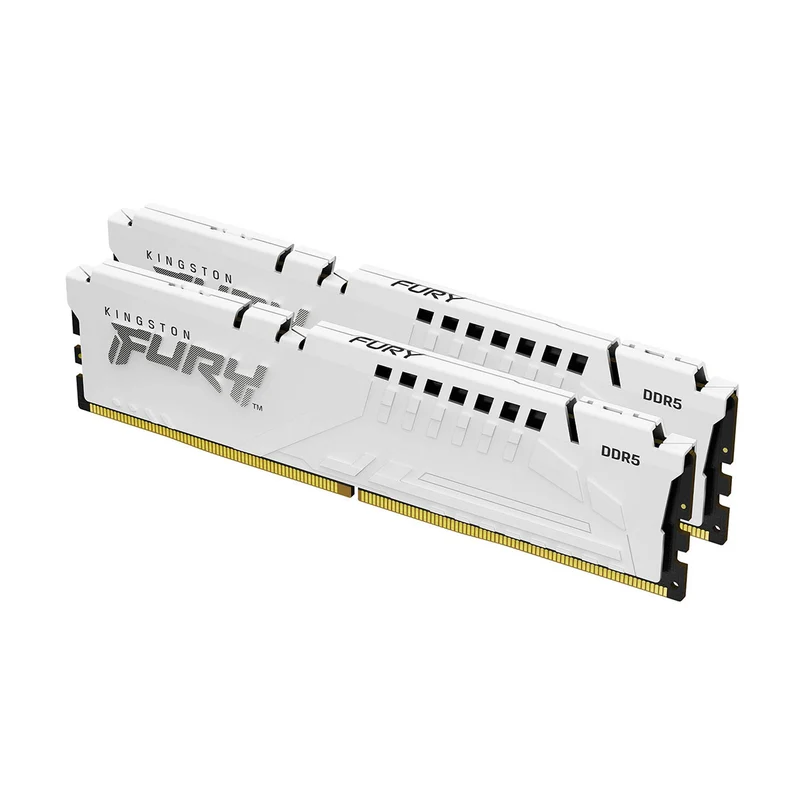 Kingston Fury Beast 32GB (2X16GB) DDR5 Expo 5200MT/S CL36 Memory (White) (KF552C36BWEK2-32)