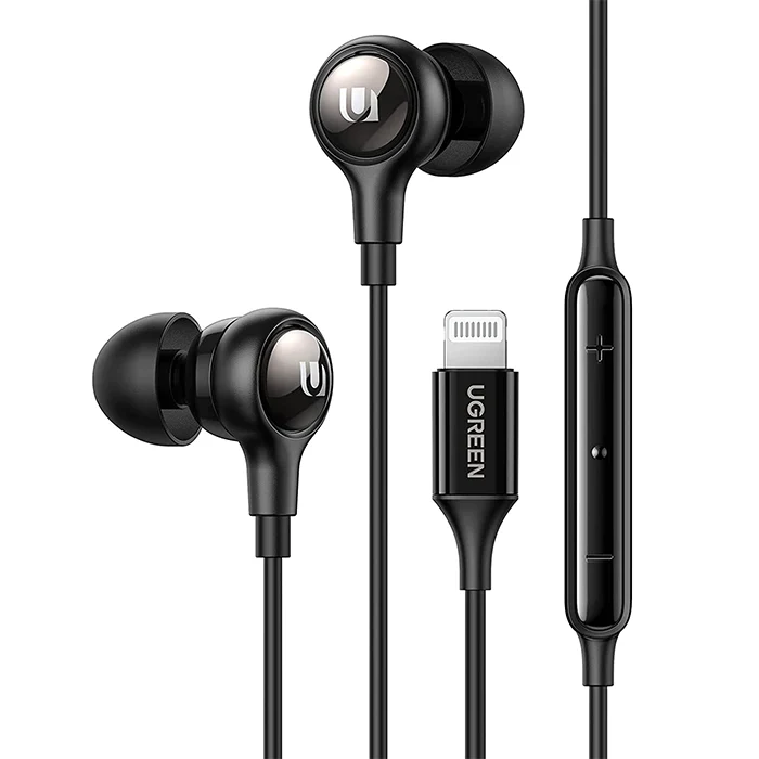 UGreen In-Ear Earphones With Lightning Connector (Black) (EP103/30631)