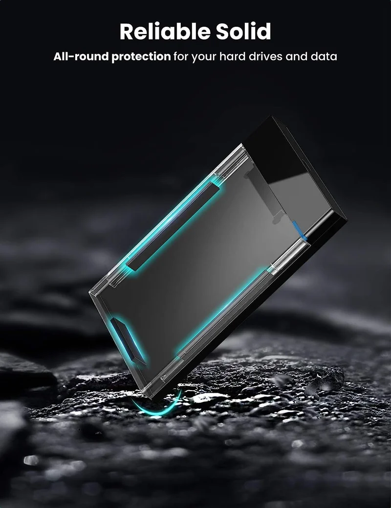 UGreen USB-C 3.1 To 2.5" SATA Hard Drive Enclosure (6GBPS) - 50CM (Black) (US221/50743)